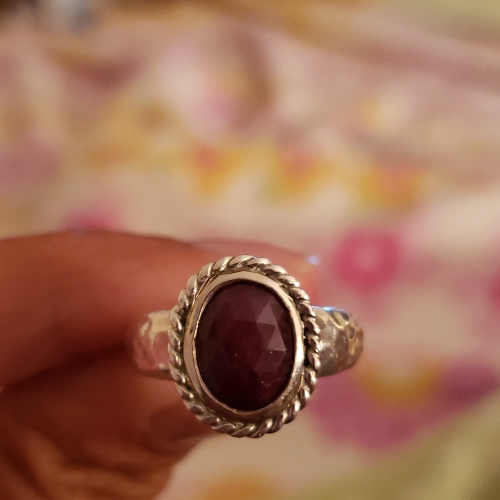 Ruby Ss 925 Ring - image 2